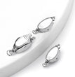 5 Pcs Titanium Steel Necklace Buckles Stainless Steel Saddle Buckle Non Rusting DIY Pearl Necklace Connecting Jewelry Making
