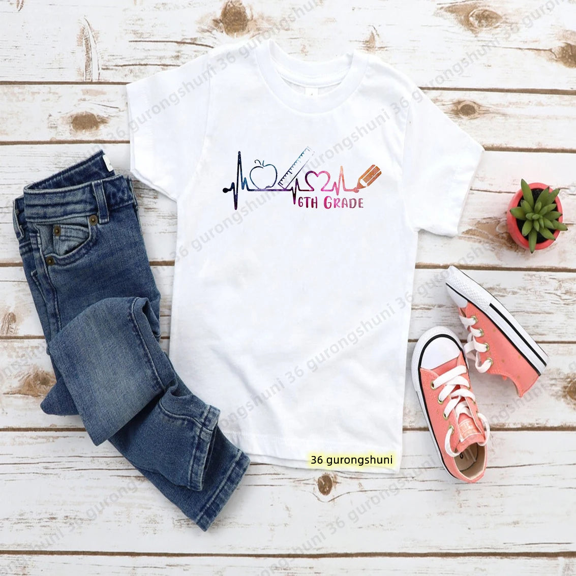 Hello 1-5th Grade School Uniform T Shirt Kindergarten Primary School T-Shirt Boys Girls T Shirt Kids Clothes Short Sleeve Tops
