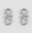 2pcs Stainless Steel Gold Plated Hand-Shape Boat Anchor S-shaped Connection Buckle for DIY Bracelet Clasps Jewelry Accessories