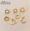 eManco High Quality Stainless Steel 14K PVD Gold Plated Round Skeleton Clasp Head for DIY Bracelet Necklace Jewelry Making