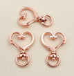 10pcs 35x24mm Heart Snap Hook Trigger Lobaster Clasp Clips Buckles For Keychain DIY Jewelry Making Accessories Findings
