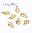 18K Gold Plated Lobster Clasps For Bracelets,Spring Clasps For Jewelry,DIY Jewelry Making Supplies,Connectors Clasp Accessories