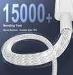 3PCS USB C Cable to USB C 100W Fast Charging Charger Cable Supports Fast Charging For iPhone 16 15 Samsung Xiaomi Huawei etc