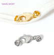 18K Gold Plated Brass Lobster Clasps Connector,Jewellery End Caps Fastener Clasp For DIY Bracelet Jewelry Making Accessories