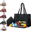 Fashionable Lunch Tote Bag Women's Thermal Insulation Lunch Box Leak-proof Crossbody Computer Storage Bag Quilted Large Capacity Handbag With Purse