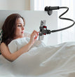 Lazy Bedside DesktopMobile Phone Clamp Bracket Flexible Long Arm Gooseneck Lazy Person Bracket With Handle Overhead Live Bracket