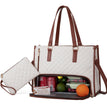 Fashionable Lunch Tote Bag Women's Thermal Insulation Lunch Box Leak-proof Crossbody Computer Storage Bag Quilted Large Capacity Handbag With Purse