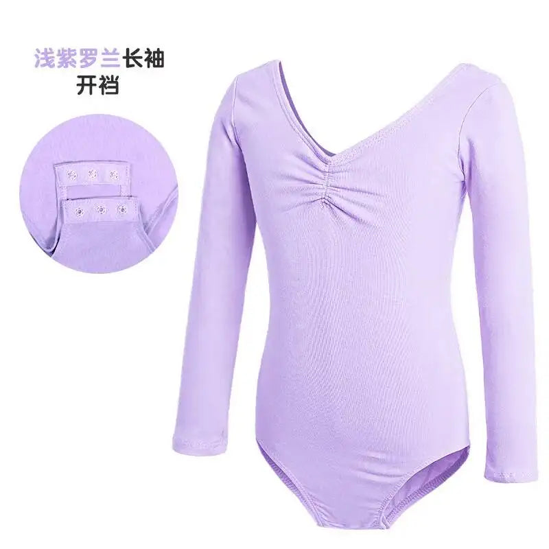 costumes for children and Dance autumn girls, long sleeved ballet costumes, grading Chinese dance jumpsuit