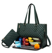 Fashionable Lunch Tote Bag Women's Thermal Insulation Lunch Box Leak-proof Crossbody Computer Storage Bag Quilted Large Capacity Handbag With Purse