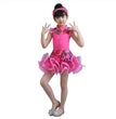 New Latin dress dance dress children short sleeve separate training clothes children's professional grade Latin dance costume