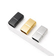 10Pcs 316L Stainless Steel Clasps Hole 12x6mm 12x4mm for Leather Bracelets Clasp Magnet DIY Bracelet Jewelry Making Accessories