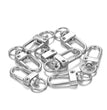 10pcs/pack Rotating Dog Buckle Snap Lobster Clasps Hooks for DIY Jewelry Making Keychain Bag Clasp Accessories Supplies