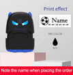 Custom Cartoon Baby Name Stamp Kit - Reusable for Cotton/Modal Clothes & School Bags, Non-Toxic Waterproof Ink Seal