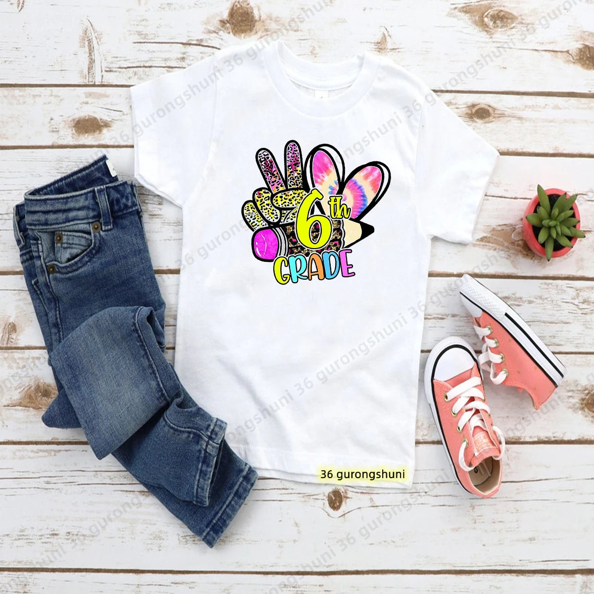 Hello 1-5th Grade School Uniform T Shirt Kindergarten Primary School T-Shirt Boys Girls T Shirt Kids Clothes Short Sleeve Tops