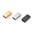 10Pcs 316L Stainless Steel Clasps Hole 12x6mm 12x4mm for Leather Bracelets Clasp Magnet DIY Bracelet Jewelry Making Accessories