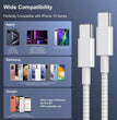 3PCS USB C Cable to USB C 100W Fast Charging Charger Cable Supports Fast Charging For iPhone 16 15 Samsung Xiaomi Huawei etc