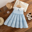 Sweet Solid Color Baby Girl Dress Summer New Children'S Sleeveless Clothes (9 Months -4 Years Old)