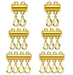 2pcs Multi Strand Necklace Layer Lobster Buckle Sliding Magnet Tube Connector Lock for DIY Necklace Bracelet Jewelry Making