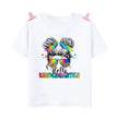 Hello 2nd Grade Printed Girls T-shirt Tops 1-5 Grade Kindergarten Child Back To School Outfit  T Shirt Girl Summer Tees Clothes