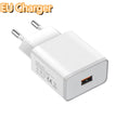 4 Ports USB C PD Charger Quick Charge 3.0 Type C USB Phone Chargers Fast Charging Adapter For iPhone 16 15 Samsung Xiaomi Huawei