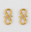 2pcs Stainless Steel Gold Plated Hand-Shape Boat Anchor S-shaped Connection Buckle for DIY Bracelet Clasps Jewelry Accessories
