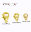 18K Gold Plated Lobster Clasps For Bracelets,Spring Clasps For Jewelry,DIY Jewelry Making Supplies,Connectors Clasp Accessories