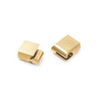 10Pcs 316L Stainless Steel Clasps Hole 12x6mm 12x4mm for Leather Bracelets Clasp Magnet DIY Bracelet Jewelry Making Accessories