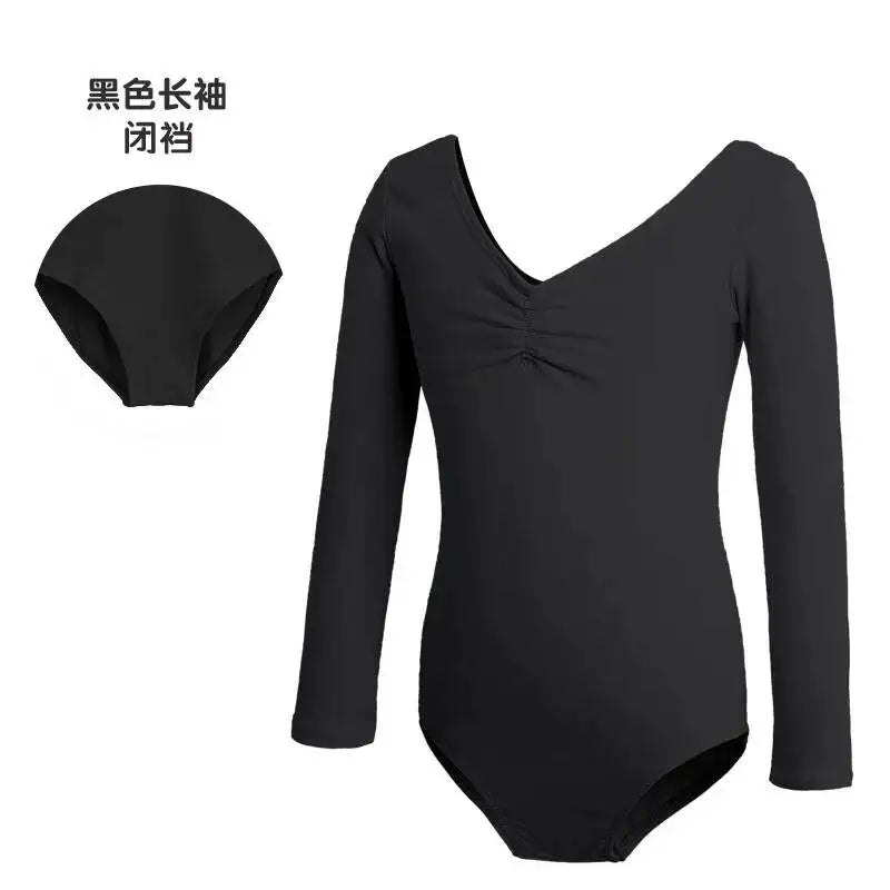 costumes for children and Dance autumn girls, long sleeved ballet costumes, grading Chinese dance jumpsuit