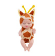 1/6 Pcs 4 Inch Mini Reborn Baby Dolls Toy Set Realistic Baby Doll with Cute Animal Clothes Gifts for Birthday Christmas Exquisit