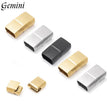 10Pcs 316L Stainless Steel Clasps Hole 12x6mm 12x4mm for Leather Bracelets Clasp Magnet DIY Bracelet Jewelry Making Accessories