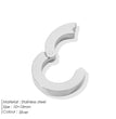 eManco High Quality Stainless Steel 14K PVD Gold Plated Round Skeleton Clasp Head for DIY Bracelet Necklace Jewelry Making