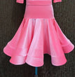 New Children Split Latin Dance Dress 2021 New Autumn Winter Girls Pink Color Grading Competition Performance Clothes Dance Wear