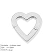eManco High Quality Stainless Steel 14K PVD Gold Plated Round Skeleton Clasp Head for DIY Bracelet Necklace Jewelry Making