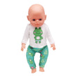 Doll Clothes Pajamas  For 43cm Baby New Born&American 18 Inch Girl Doll Unicorn Shark Cartoon Clothes Suit For Generation Doll