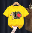 2024 Hello First Grade Kids T-Shirt Children Back To School Shirt Boy Girl Clothes First Day of School Shirts Kid 1st Grade Gift