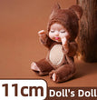 1/6 Pcs 4 Inch Mini Reborn Baby Dolls Toy Set Realistic Baby Doll with Cute Animal Clothes Gifts for Birthday Christmas Exquisit