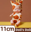 1/6 Pcs 4 Inch Mini Reborn Baby Dolls Toy Set Realistic Baby Doll with Cute Animal Clothes Gifts for Birthday Christmas Exquisit