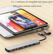 USB C Hub USB Splitter 8 in 1 USB Extender with 4 USB Port 1 USBC Port TF/SD Card Reader Audio Output Compatible for MacBook