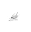 5 Pcs Titanium Steel Necklace Buckles Stainless Steel Saddle Buckle Non Rusting DIY Pearl Necklace Connecting Jewelry Making