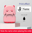Custom Cartoon Baby Name Stamp Kit - Reusable for Cotton/Modal Clothes & School Bags, Non-Toxic Waterproof Ink Seal