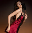 Silk-satin Hollow-out Camisole With A Luxurious Sensual Nightdress