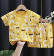 Cartoon Printed Clothing Pure Cotton Home Clothes 2 Piece Suits Toddler Fashion Cute Casual Tracksuits Contrast T-shirt+Shorts