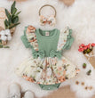 Kids Dress For 0-18 Months Cotton Ruffle Sleeve Cute Butterfly Floral Summer Princess Formal Dresses Newborn Baby Girl Clothes