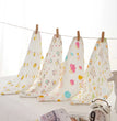 Grade A 100% Cotton 6-Layers Gauze Children Towel Wrinkled Yarn Baby Bib Burp Clothes 25*50cm*1pc Absorbent Kid Adult Hand Towel