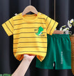 Cartoon Printed Clothing Pure Cotton Home Clothes 2 Piece Suits Toddler Fashion Cute Casual Tracksuits Contrast T-shirt+Shorts