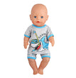 Doll Clothes Pajamas  For 43cm Baby New Born&American 18 Inch Girl Doll Unicorn Shark Cartoon Clothes Suit For Generation Doll