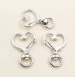 10pcs 35x24mm Heart Snap Hook Trigger Lobaster Clasp Clips Buckles For Keychain DIY Jewelry Making Accessories Findings