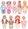 Doll Clothes For 43cm Baby Doll Leather Jacket Pants Jumpers Rompers Set For 18 Inch American Doll Coat Winter Clothes
