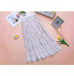 Mesh Base-layer Lace Midi Skirt For Women