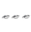 5 Pcs Titanium Steel Necklace Buckles Stainless Steel Saddle Buckle Non Rusting DIY Pearl Necklace Connecting Jewelry Making